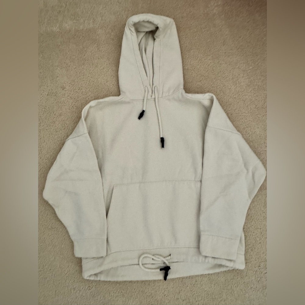 Zara Cream Hoodie Jacket